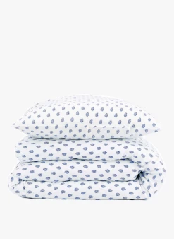 Katoenen Dekbedset Met Print | Blauw