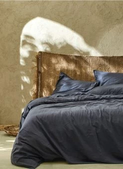 Dekbedovertrek - Biologische Linnen/katoenblend | Grijs -Huishoudartikelen Winkel 3347538