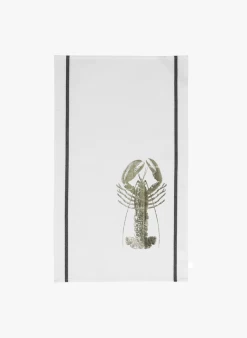 HOMARD - Katoenen Theedoek Met Print | Beige