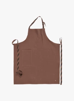 MARCEL - Schort Van Linnen En Katoen | Bruin
