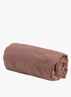 CELESTE - Hoeslaken Van Biokatoen | Bruin