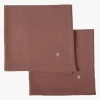 MARCEL - 2 Placemats - Linnen/katoenblend | Bruin