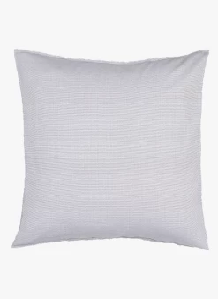 Gestreepte Kussensloop - Biologische Linnen/katoenblend | Grijs -Huishoudartikelen Winkel 3358795