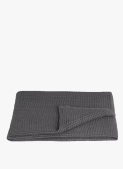 Beddensprei Van Biokatoen Met Wafeltextuur | Grijs