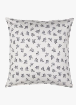 Kussensloop Met Bloemenprint - Biologische Linnen/katoenblend | Beige -Huishoudartikelen Winkel 3358808