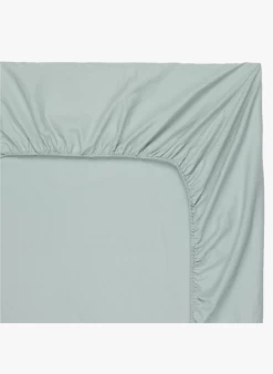 Hoeslaken - Biologische Linnen/katoenblend | Blauw