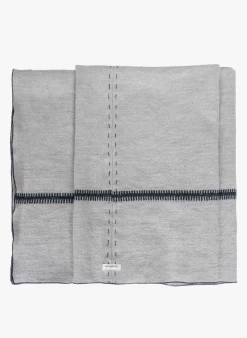 UKI - Plaid Van Wol En Linnen 100x200 Cm | Grijs