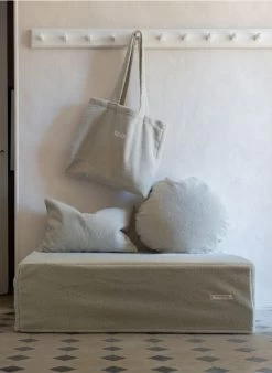 NOBEL - Shopper Van Imitatieschapenvacht | Beige -Huishoudartikelen Winkel 3377993