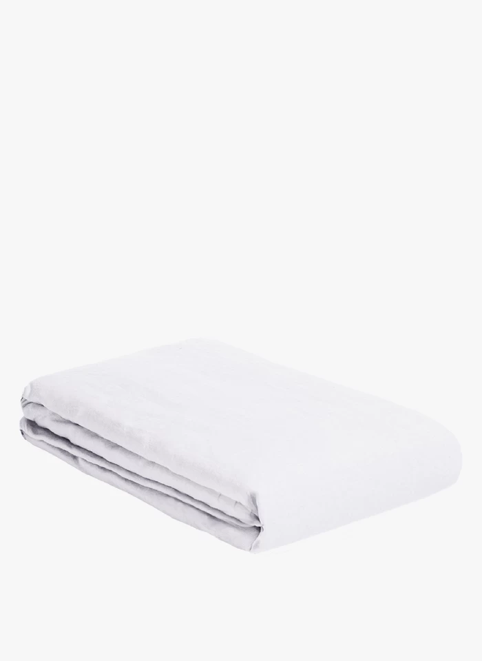 HC LIN - Dekbedovertrek Van Stonewashed Linnen | Wit 1 HC LIN - Dekbedovertrek Van Stonewashed Linnen | Wit