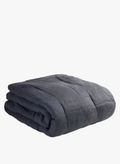 BDL LIN - Bedloper Van Stonewashed Linnen 90x220 Cm | Grijs