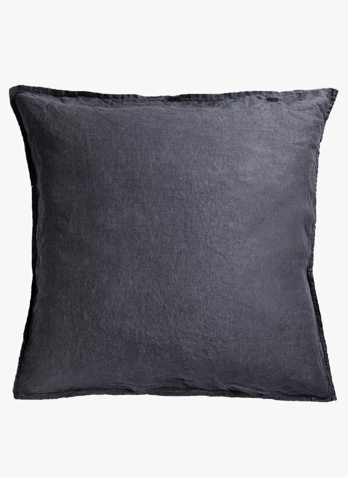 TO LIN - Kussensloop Van Stonewashed Linnen | Grijs 2 TO LIN - Kussensloop Van Stonewashed Linnen | Grijs - Afbeelding 2