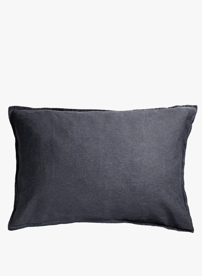 TO LIN - Kussensloop Van Stonewashed Linnen | Grijs 3 TO LIN - Kussensloop Van Stonewashed Linnen | Grijs - Afbeelding 3