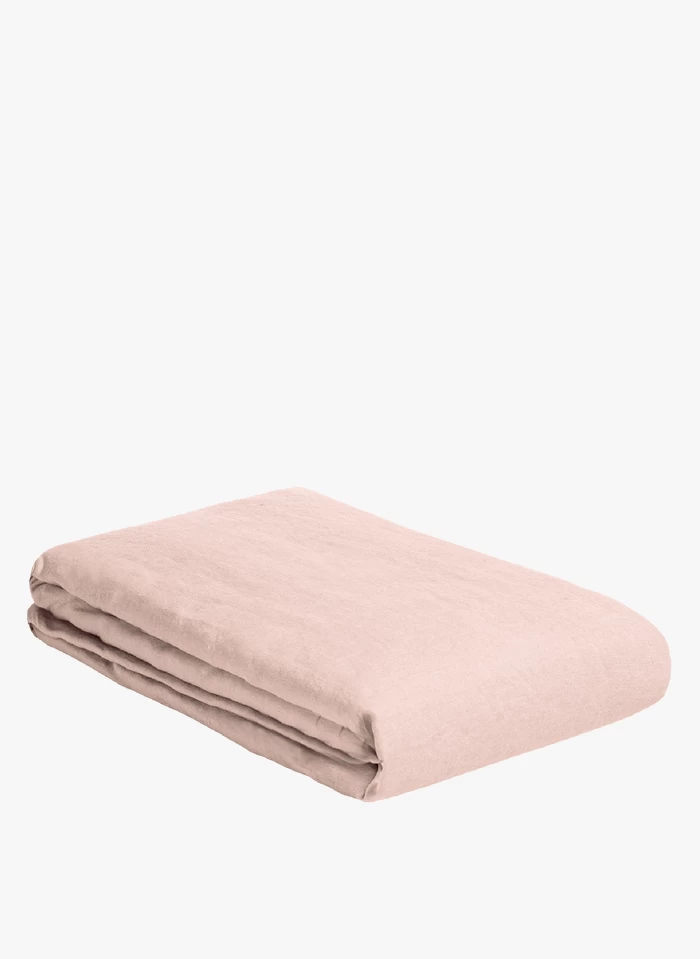 HC LIN - Dekbedovertrek Van Stonewashed Linnen | Roze