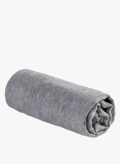 DH LIN - Hoeslaken Van Stonewashed Linnen | Grijs