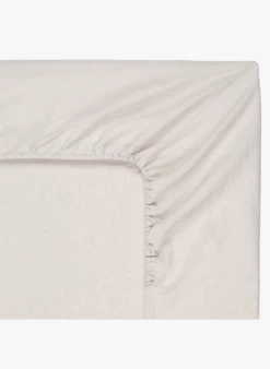 DH LIN - Hoeslaken Van Stonewashed Linnen | Beige