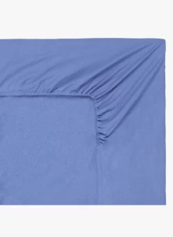 DH LIN - Hoeslaken Van Stonewashed Linnen | Blauw