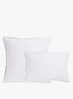 TO LIN - Kussensloop Van Stonewashed Linnen | Wit