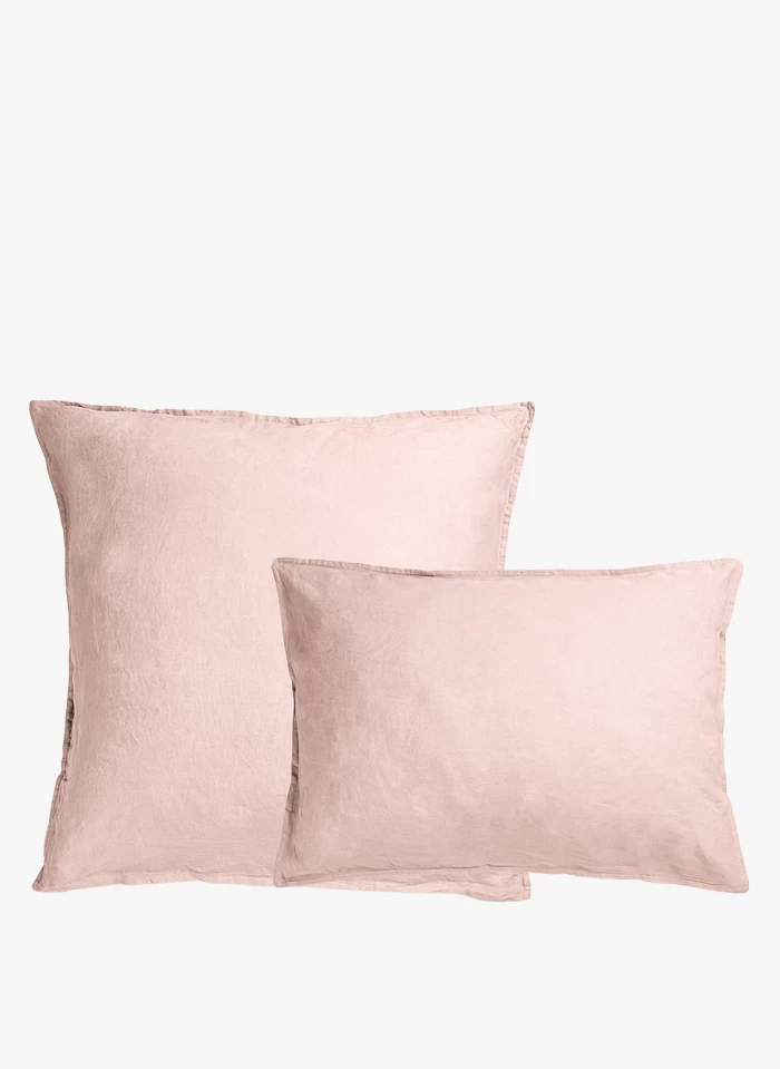 TO LIN - Kussensloop Van Stonewashed Linnen | Roze 1 TO LIN - Kussensloop Van Stonewashed Linnen | Roze