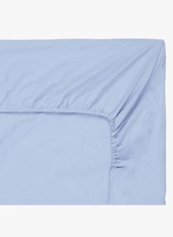 DH LIN - Hoeslaken Van Stonewashed Linnen | Blauw