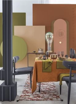 LETIA SVT - Linnen Servet | Groen -Huishoudartikelen Winkel 3403466