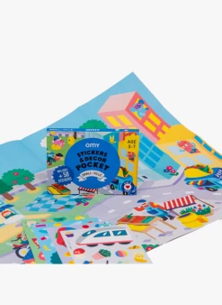 SMALL VILLE - Poster + 50 Stickers | Veelkleurig