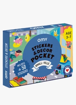 SMALL VILLE - Poster + 50 Stickers | Veelkleurig -Huishoudartikelen Winkel 3410200