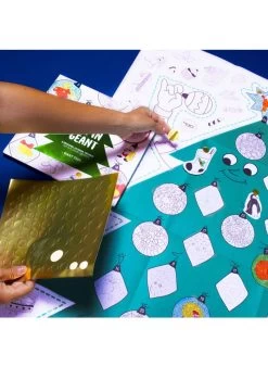 SAPIN - Grote Poster Om Zelf In Te Kleuren | Veelkleurig -Huishoudartikelen Winkel 3410322