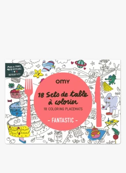 FANTASTIC - 18 Placemats Om Zelf In Te Kleuren | Veelkleurig