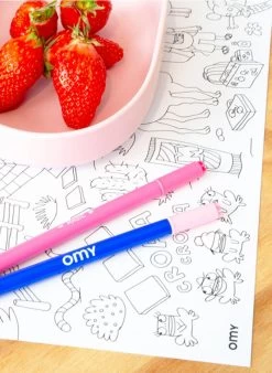 FANTASTIC - 18 Placemats Om Zelf In Te Kleuren | Veelkleurig -Huishoudartikelen Winkel 3410491