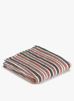 PIANTARELLA NAP - Gestreept, Linnen Tafellaken | Rood