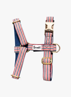 THE FRENCH BANBAN - Gestreept Hondenharnas | Blauw