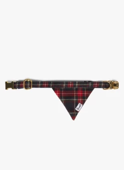 OH MY LORD - Hondenbandana Met Ruitjesmotief | Blauw