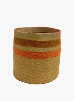 Gestreepte Mand Van Waterhyacint | Beige