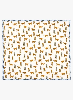 Tweezijdige, Gewatteerde, Katoenen Plaid - Maat S | Wit