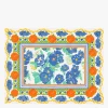 Katoenen Placemat Met Bloemenprint | Blauw