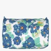 Gewatteerde Toilettas Met Bloemenprint | Blauw
