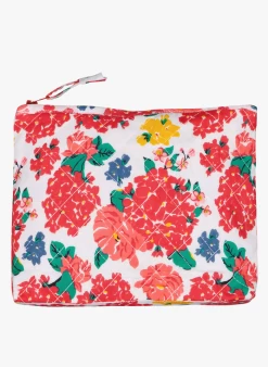 Gewatteerde Toilettas Met Print | Rood