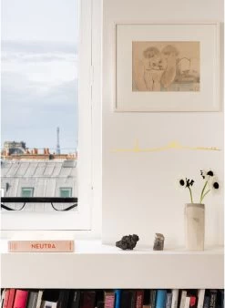 PARIS - Wanddecoratie | Goudkleurige -Huishoudartikelen Winkel 3744847