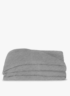 TRIBECCA HC - Linnen Dekbedovertrek | Zwart