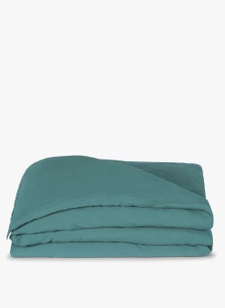 VITI HC - Dekbedovertrek Van Stonewashed Linnen | Blauw