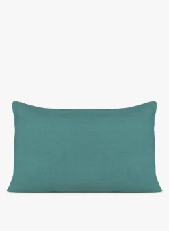 VITI TO - Kussensloop Van Stonewashed Linnen | Blauw -Huishoudartikelen Winkel 3765400