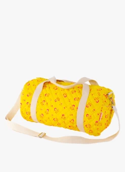 Katoenen Sporttas Met Bloemenprint | Geel