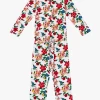 Tweedelige, Katoenen Pyjama Met Bloemenprint | Rood