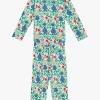 Tweedelige, Katoenen Pyjama Met Bloemenprint | Wit