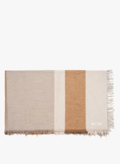 IDYLLE - Plaid Met Franjes - 138x200 Cm | Beige