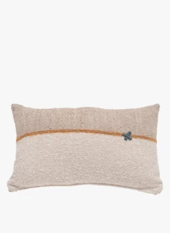 IZZI - Kussen Met Borduursel 25x40cm | Beige