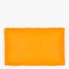 COUPON - Kussen Met Franjes 60x40 Cm Wolblend | Oranje