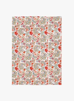 Katoenen Tafelkleed Met Bloemenprint | Wit