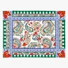 Katoenen Placemat Met Bloemenprint | Wit