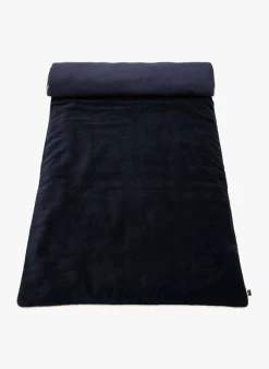 NEW DELHI HDE - Beddensprei Van Katoenvelours 85x200 Cm | Blauw